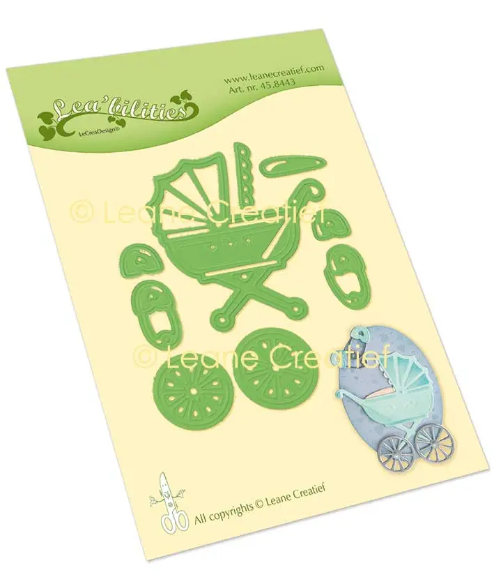 Lea’Bilitie Baby Carriage Cut And Embossing Die 1
