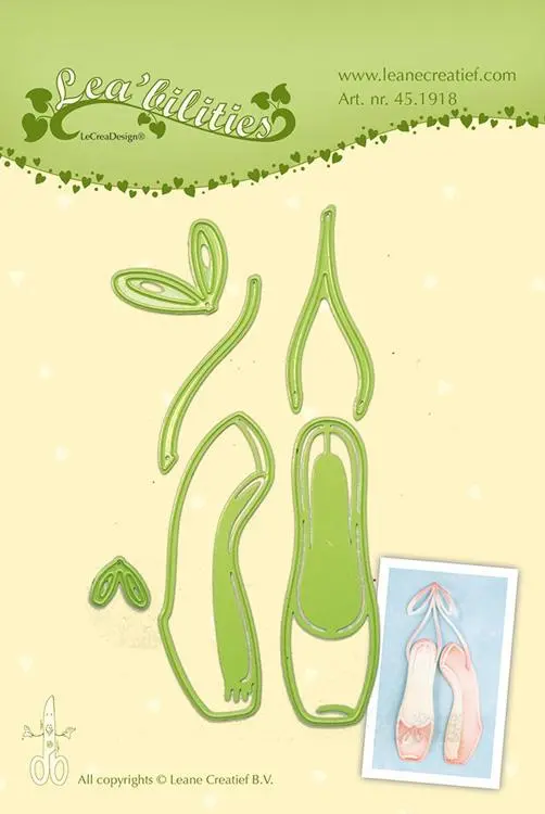 Lea'bilities Ballet Shoes Cut And Embossing Die 1