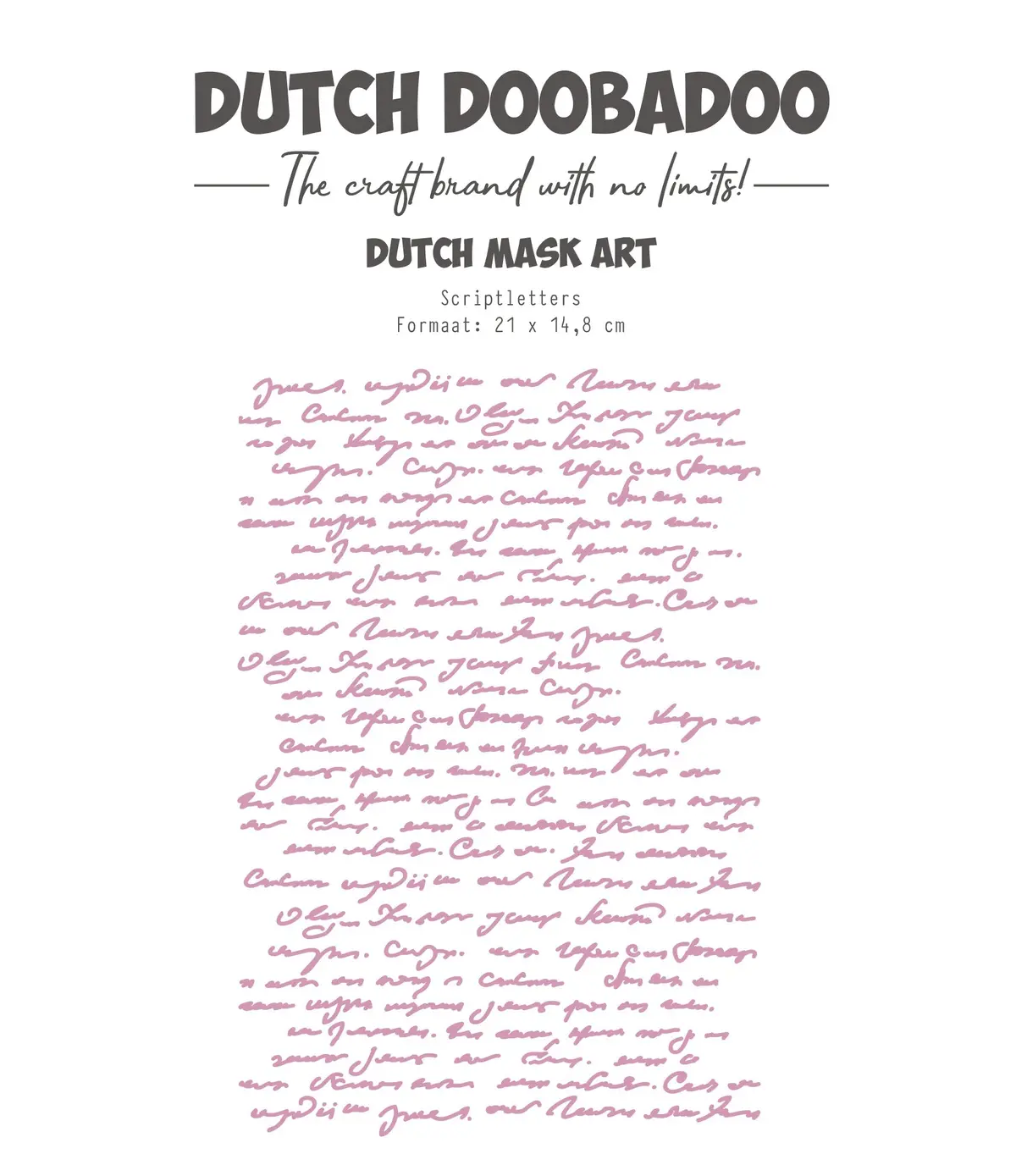 Dutch Doobadoo Ddbd Mask Art Script Letters A5 1