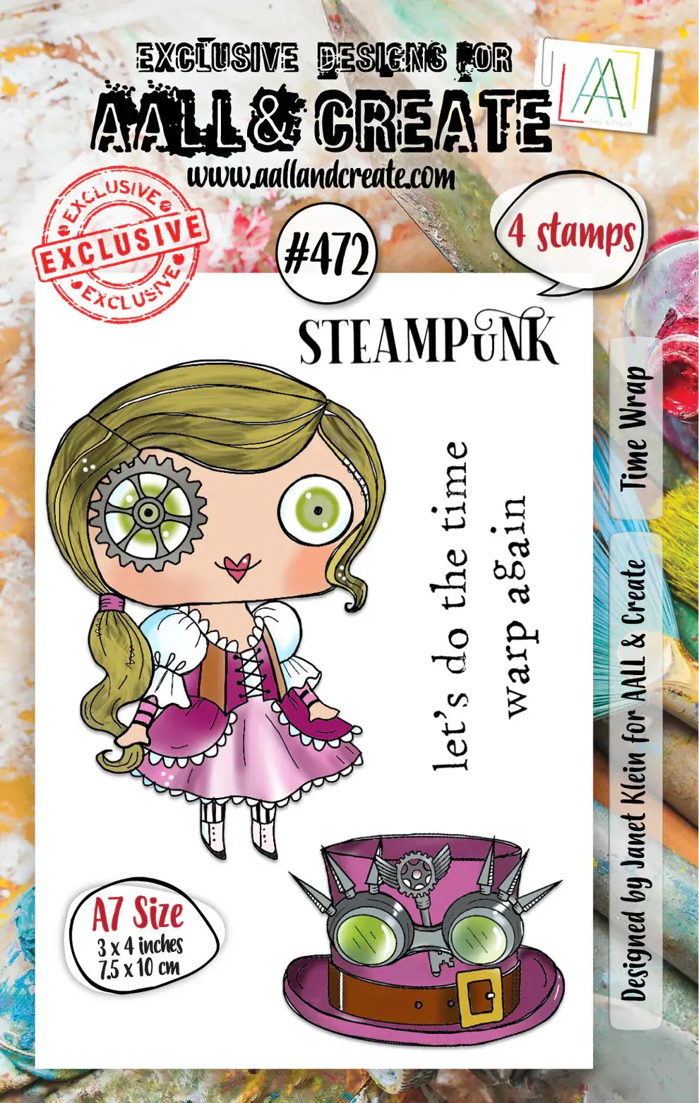 Aall And Create - A7 Stamp Set - Time Warp 1
