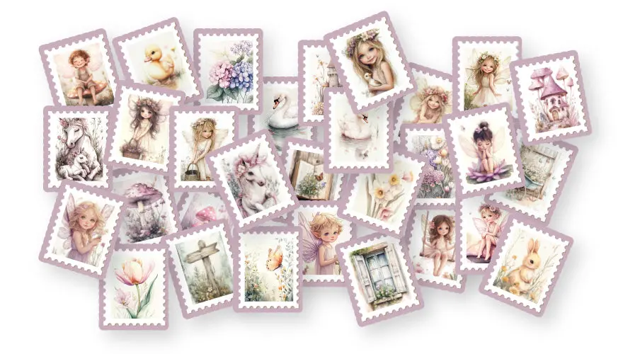 Dutch Doobadoo Ddbd Die-Cuts Poststamps Woodland Spring 1
