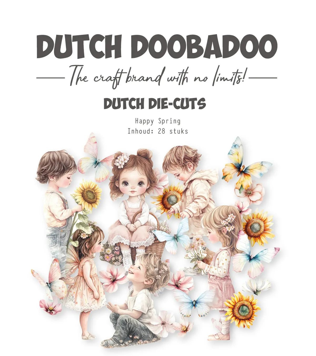 Dutch Doobadoo Ddbd Collage Die-Cuts Happy Spring 1
