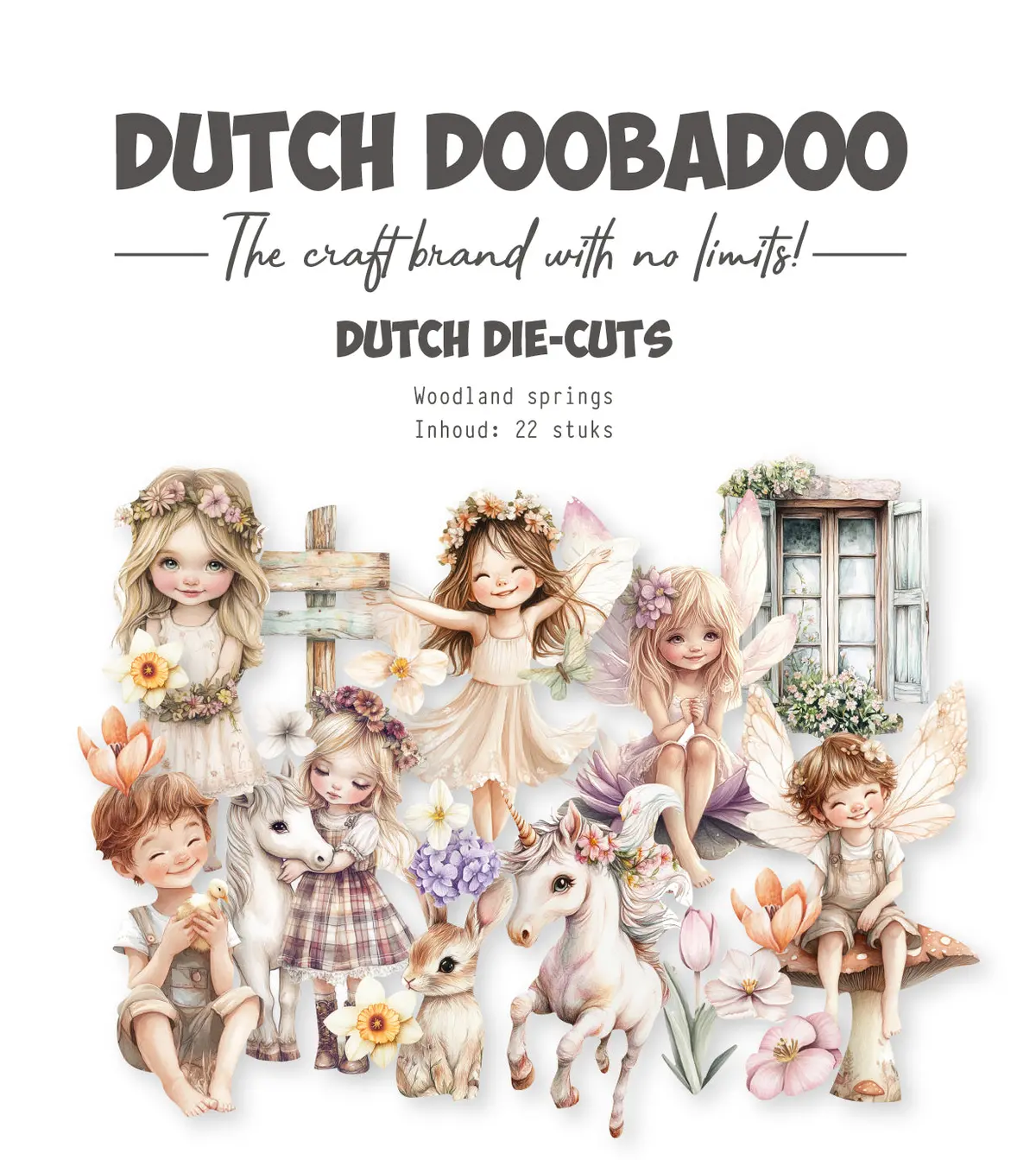 Dutch Doobadoo Ddbd Collage Die-Cuts Woodland Springs 1