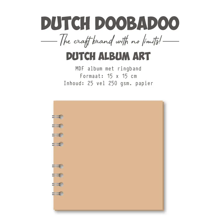 Dutch Doobadoo Ddbd Mdf Art Journal Notebook 15 X 15 Cm 1