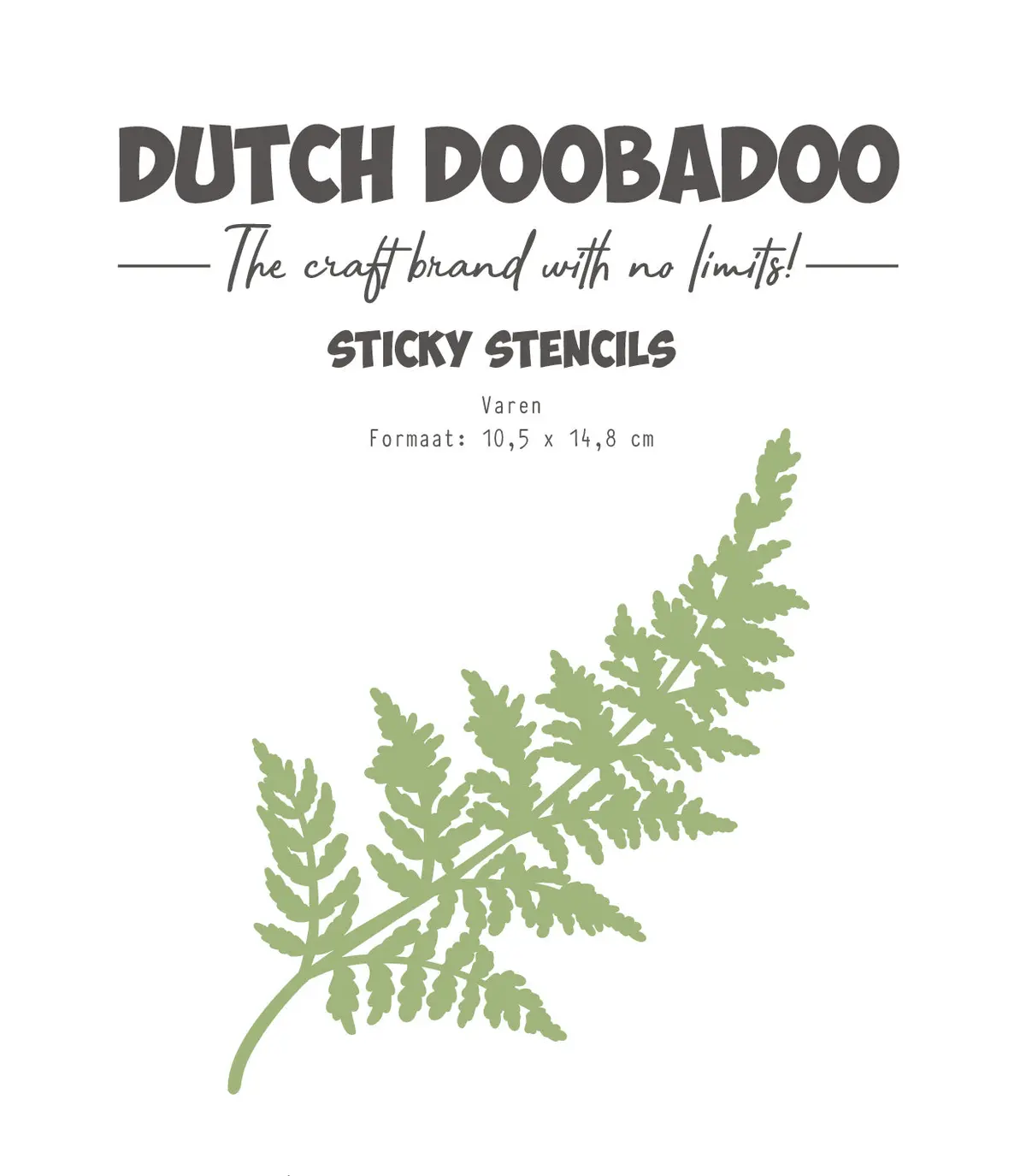 Dutch Doobadoo Ddbd Dutch Sticky Stencil A6 Fern 1