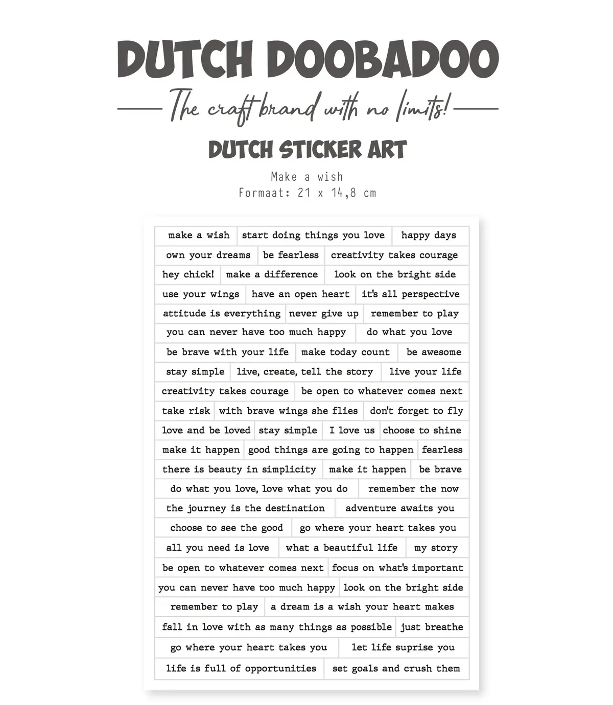 Dutch Doobadoo Ddbd Dutch Sticker A5 Happy Spring 1 1