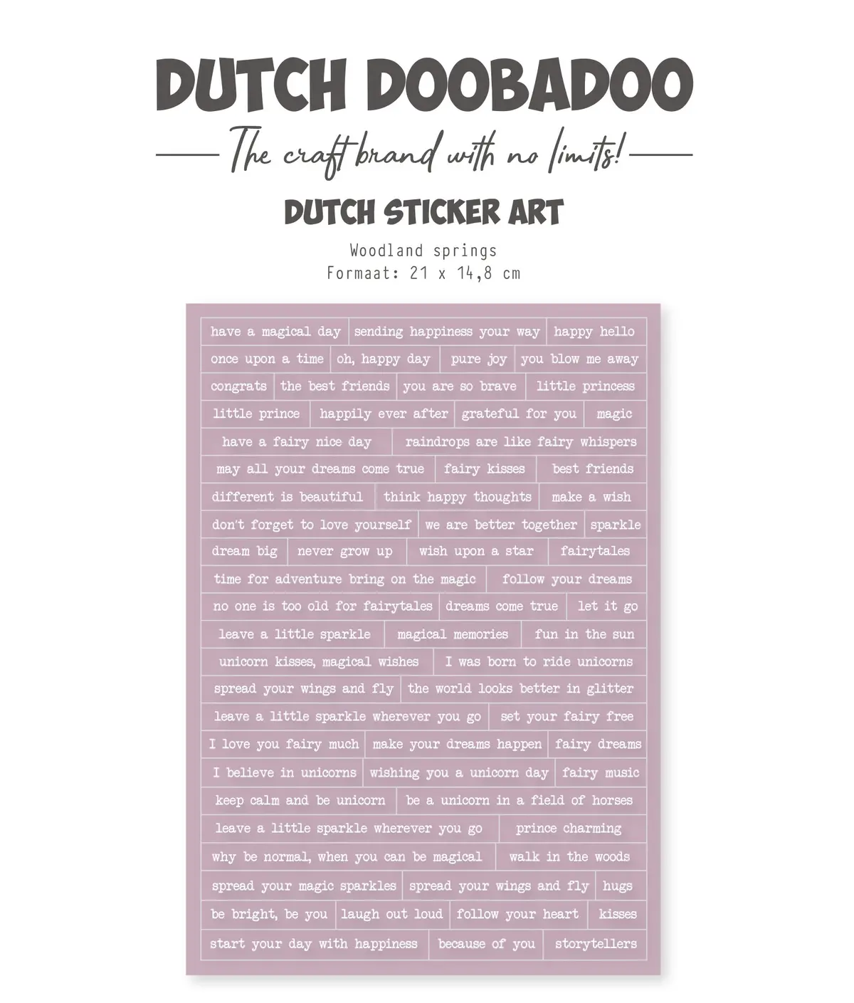 Dutch Doobadoo Ddbd Dutch Sticker Art A5 Woodland Springs 1