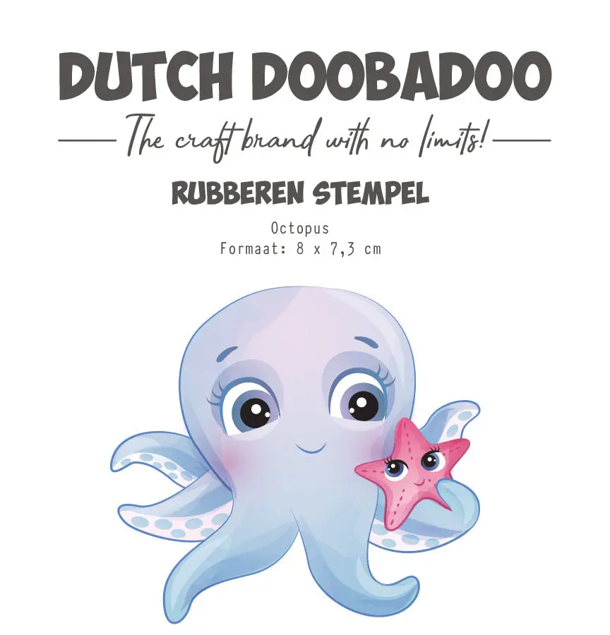 Dutch Doobadoo Ddbd Rubber Stamp Octopus 1