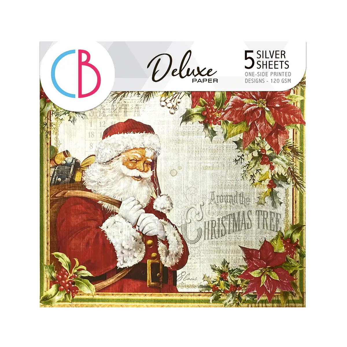 Dear Santa Deluxe Paper Silver 6"X6" 5/Pkg 1