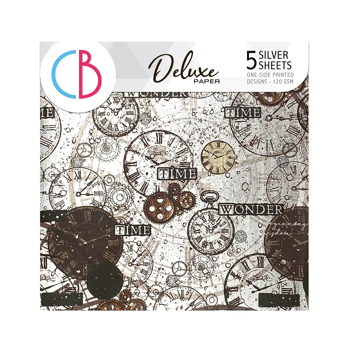 London's Calling  Deluxe Silver Paper  6"X6" 5/Pkg 1