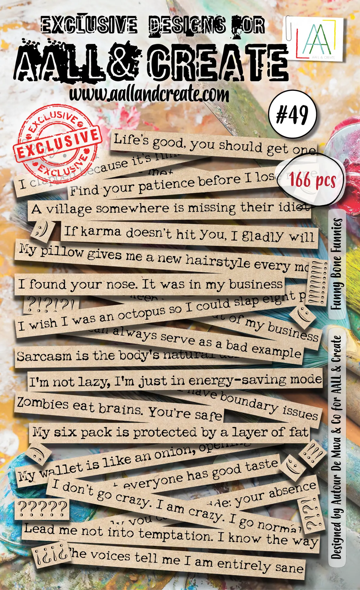 Aall And Create - Ephemera Die-Cuts - Funny Bone Funnies 1