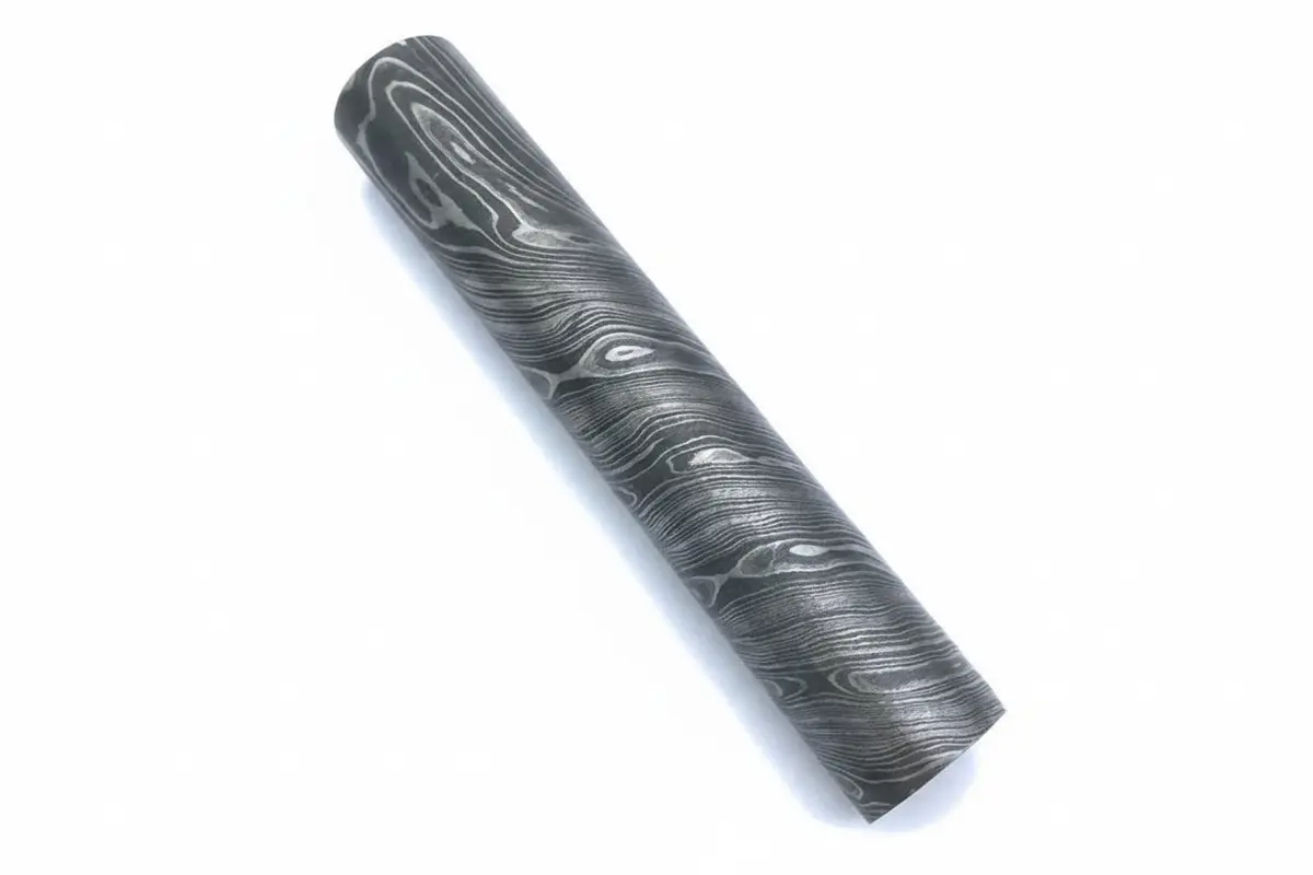 5.5 Inch Damascus Steel Rod 25.5 Mm Round Bar For Ring Making 1