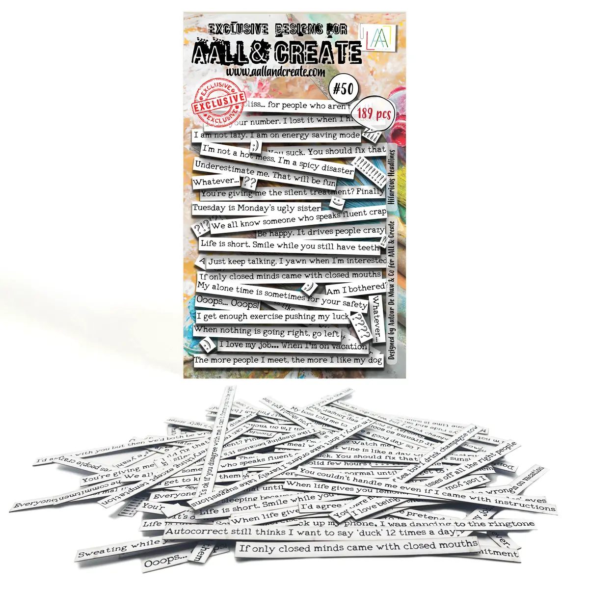 Aall And Create - Ephemera Die-Cuts - Hilarious Headlines 1