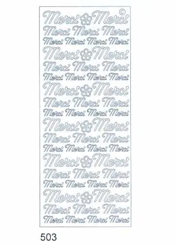 Deco Stickers - Merci 1