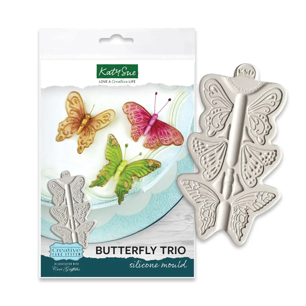 Butterfly Trio Silicone Mould 1