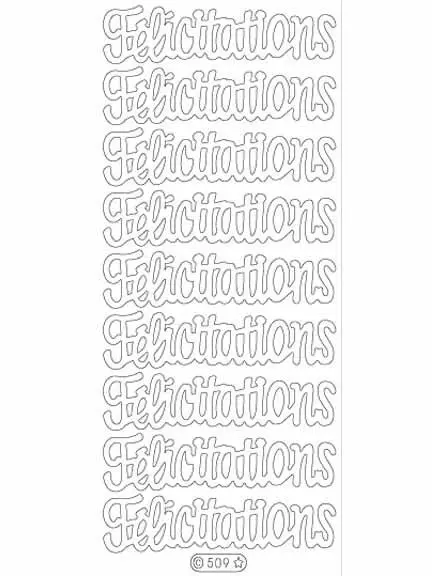 Deco Stickers - Felicitations 1
