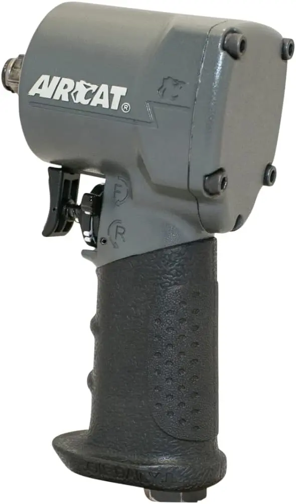 Aircat 1077-Th Stubby Impact Wrench 700 Ft-Lbs - 3/8-Inch 1
