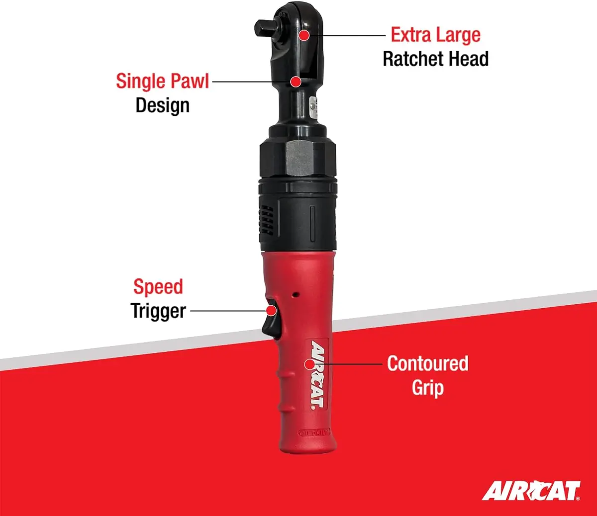 Aircat 805-Ht High Torque Ratchet Wrench 130 Ft-Lbs - 3/8-Inch 2