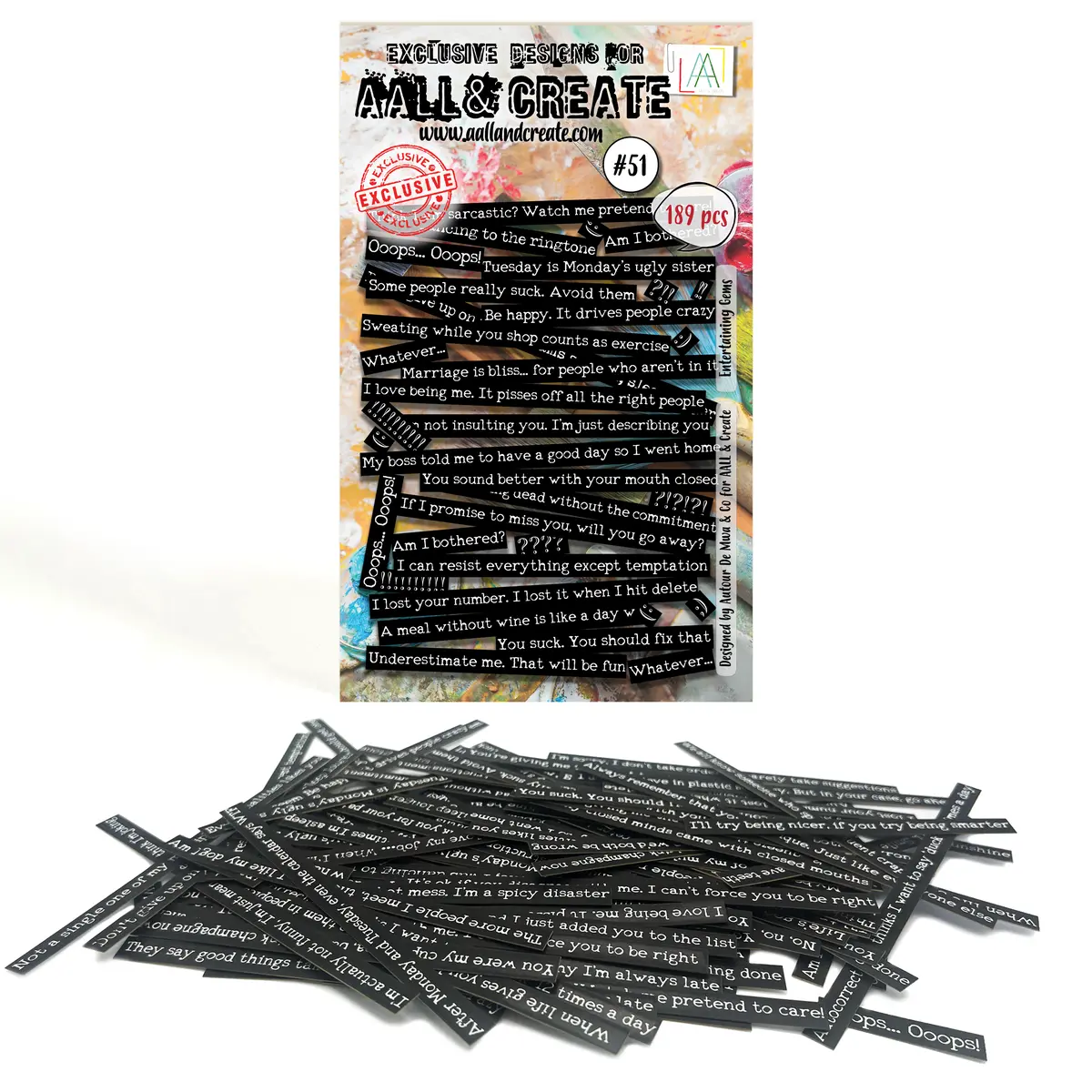 Aall And Create - Ephemera Die-Cuts - Entertaining Gems 1