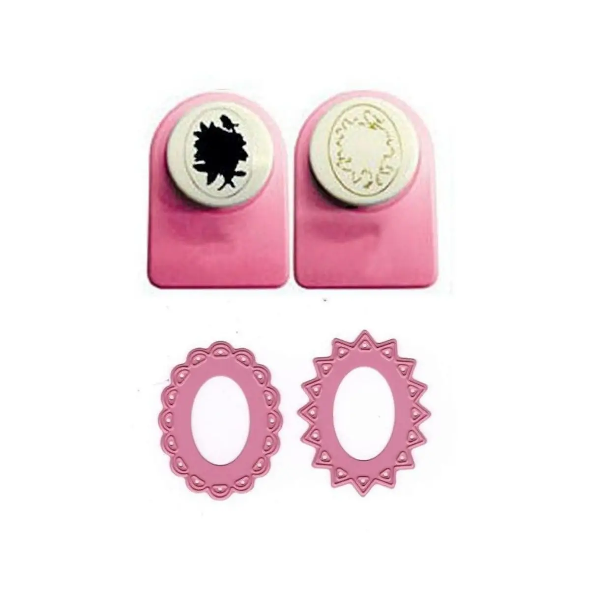 "Jumbo" Cameo Punch & Die Set -  Vintage Flower 1