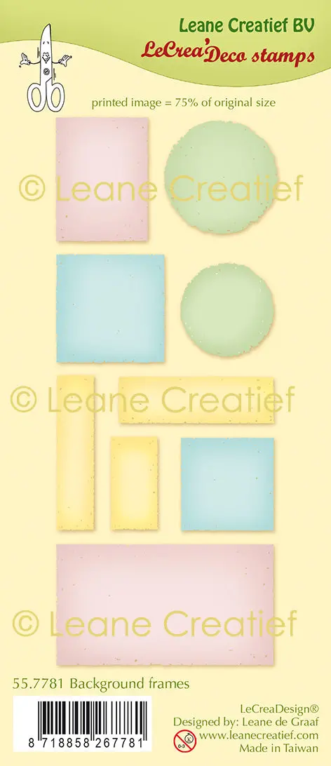 Lecreadesign Deco Clear Stamp Background Frames 1