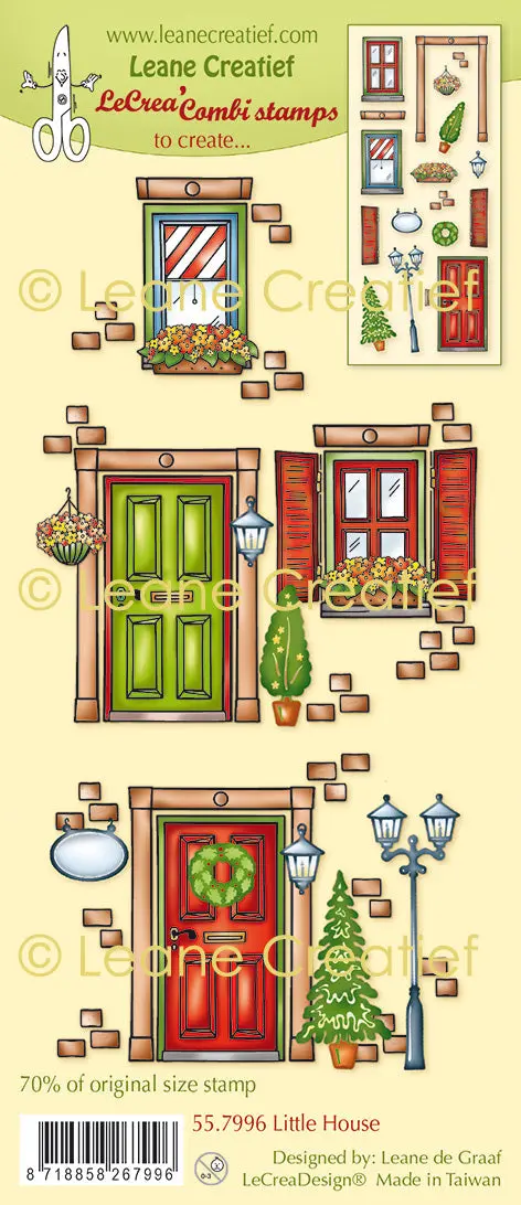 Lecreadesign Combi Clear Stamp Little House 1