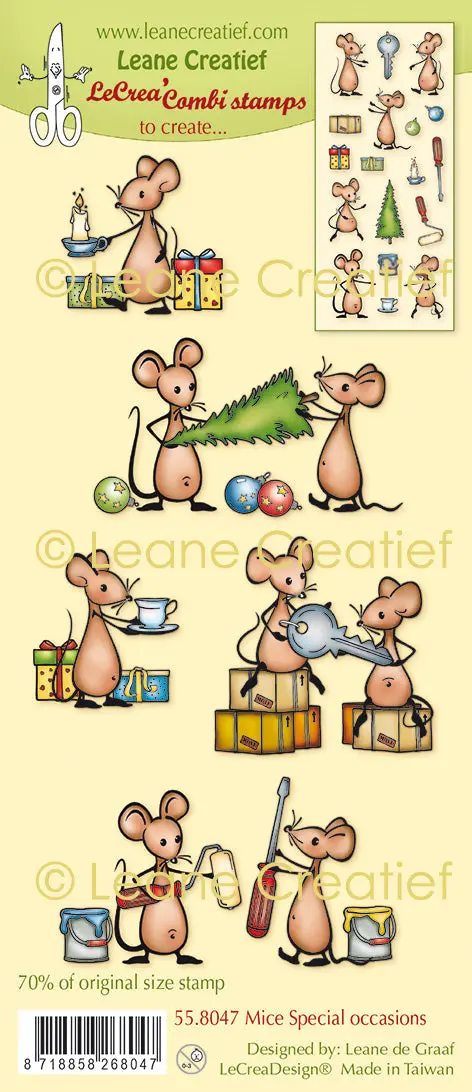 Lecreadesign Combi Clear Stamp Mice Special Occasions 1