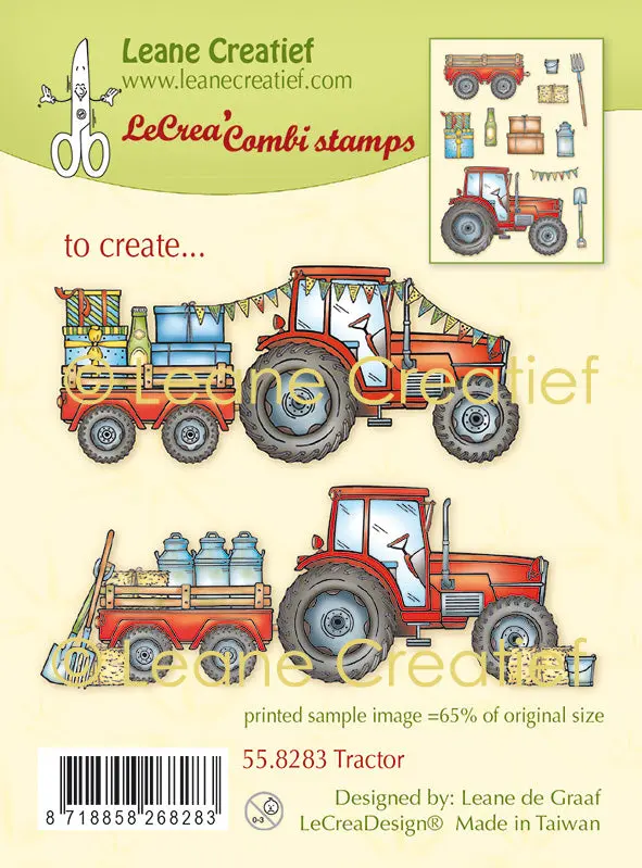 Lecreadesign Combi Clear Stamp Tractor 1