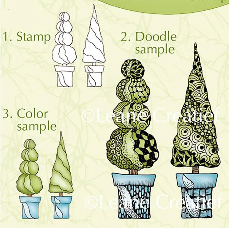 Lea'bilities Clear Stamp Conifers 1