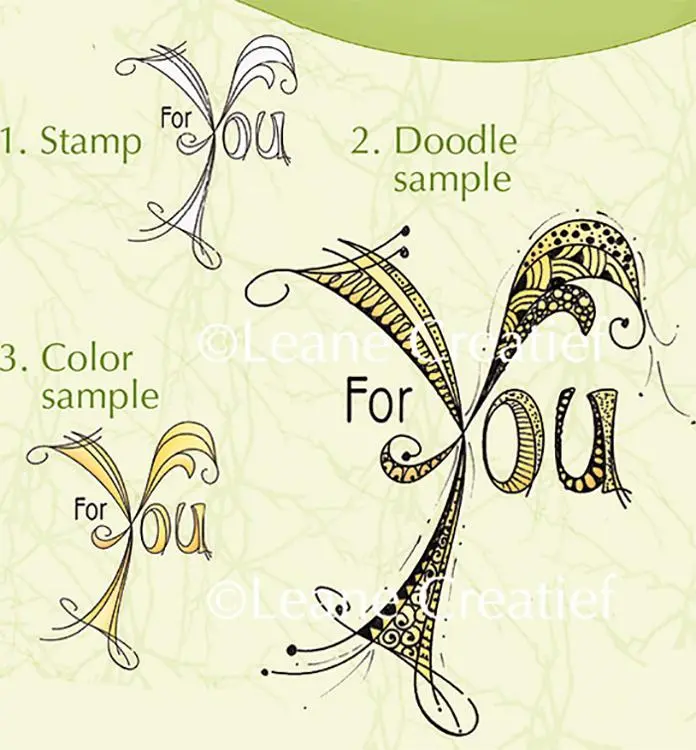 Lea'bilities Clear Stamp - Doodle Stamp - For You 1