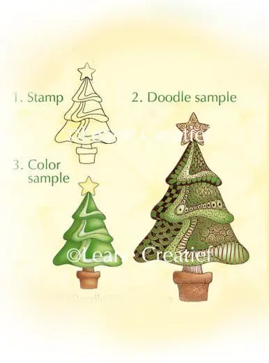 Lea'bilities Clear Stamp - Christmas Tree 1