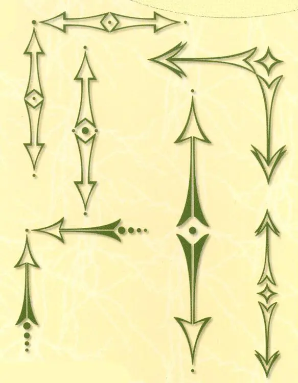 Project Life & Cards Lecreadesign Clear Stamp Arrows Sharp 1