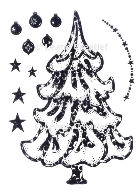 Lecreadesign Clear Stamp Christmas Tree 1