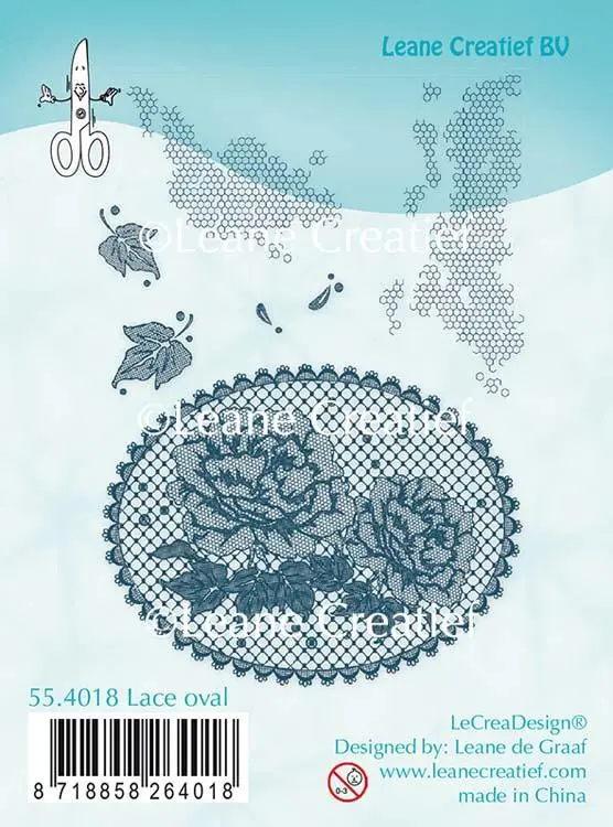 Clear Stamp Lace Oval 1