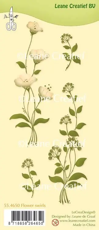 Clear Stamp Flower Swirls 1