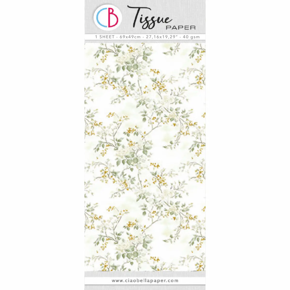 Tissue Paper Cm69x49 27,66"X19,29” Pure Elegance 1