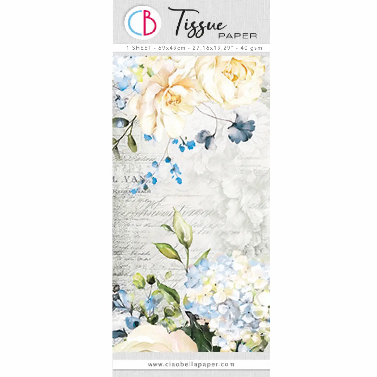 Tissue Paper Cm69x49 27,66"X19,29” Symphony Of Elegance 1