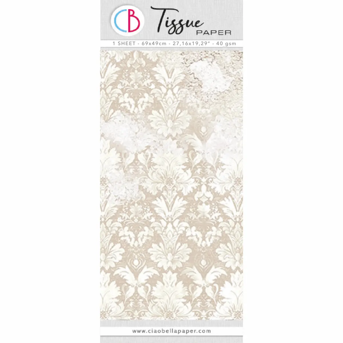 Tissue Paper Cm69x49 27,66"X19,29” Baroque 1