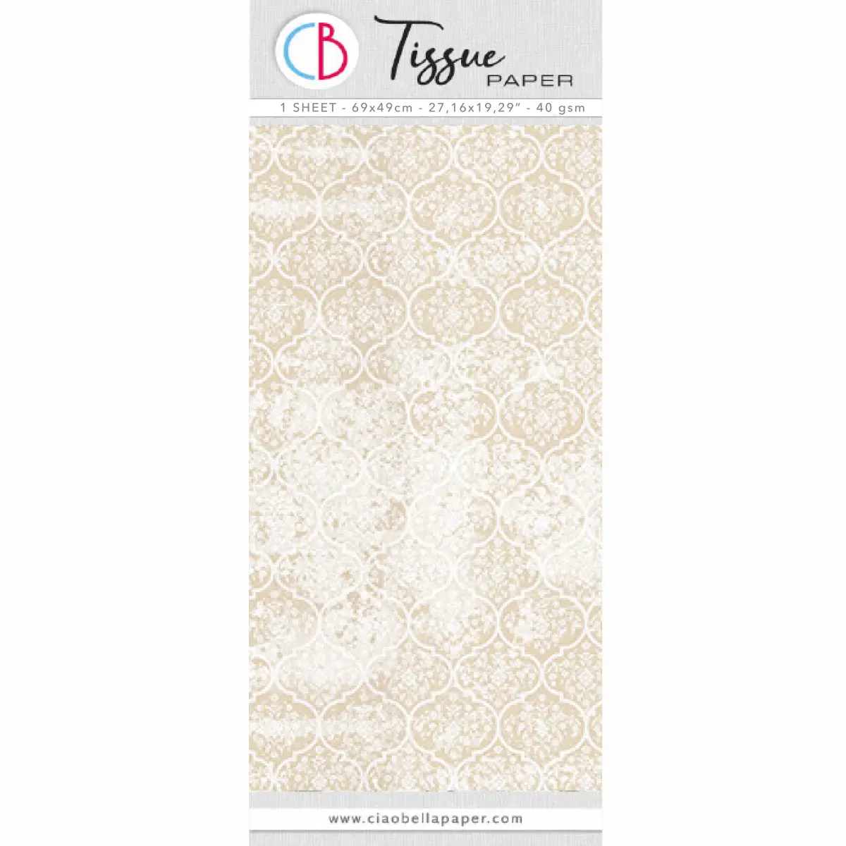 Tissue Paper Cm69x49 27,66"X19,29” Classic Chic 1