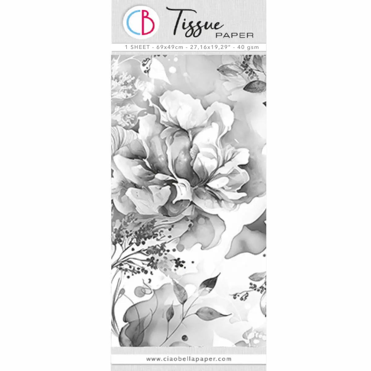 Tissue Paper Cm69x49 27,66"X19,29” Bohemian Flowers 1