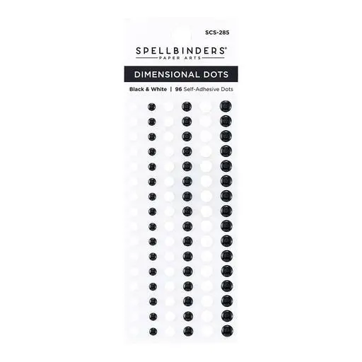 Dimensional Black & White Enamel Dots 1