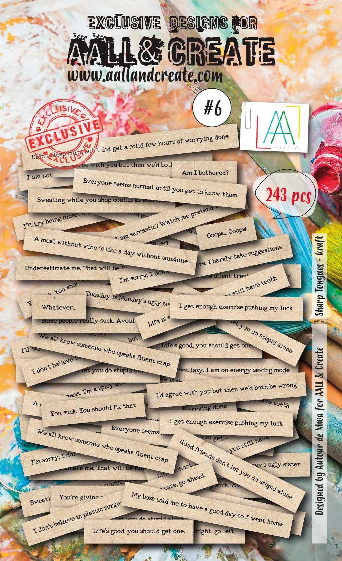 Aall And Create Ephemera - 006 - Sharp Tongues Kraft 1