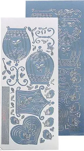 Lecrea Design Sticker - Birdcage - Mirror Ice (Blue) 1