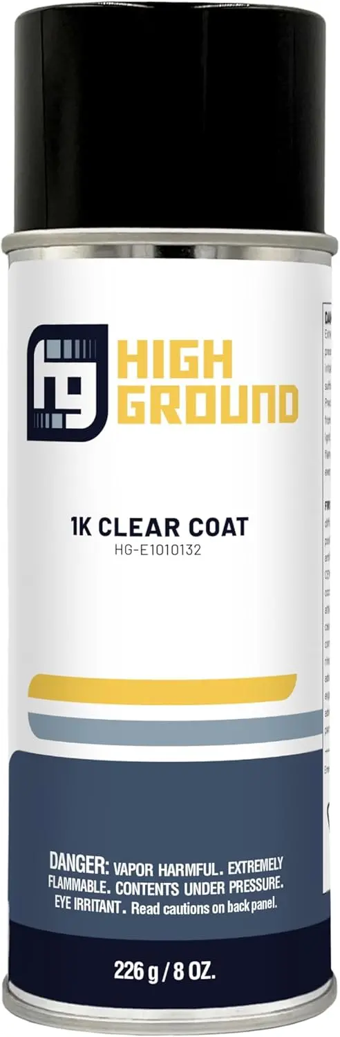 High Ground 1K Clear Coat Automotive Aerosol Can 8 Oz 1