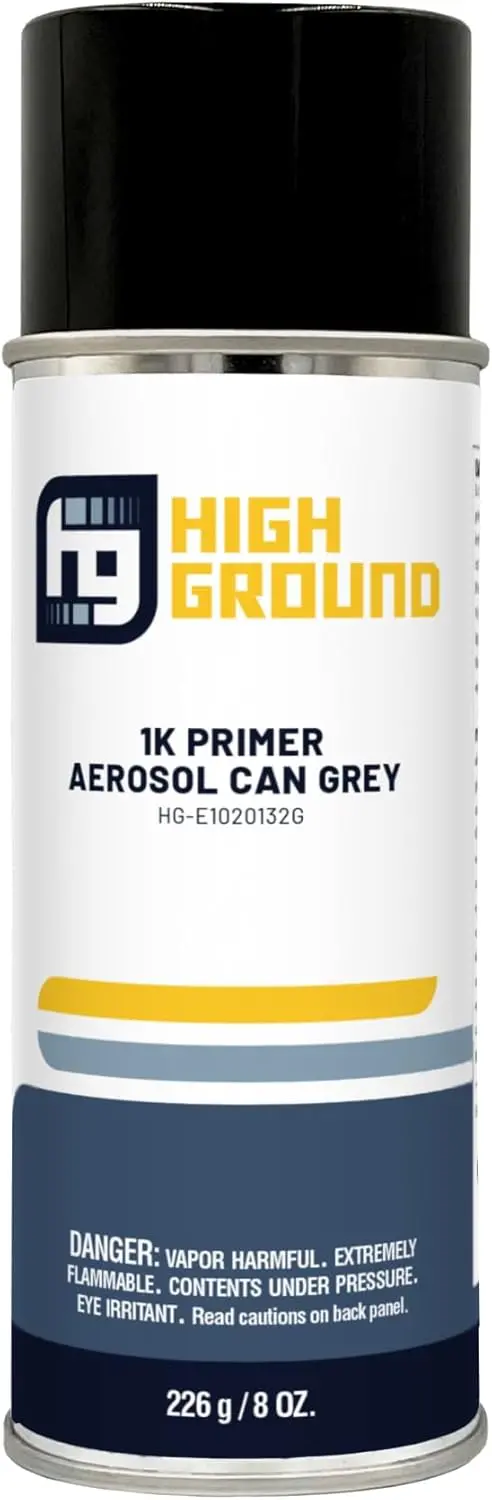High Ground 1K Automotive Primer, 8 Oz Aerosol Can 1