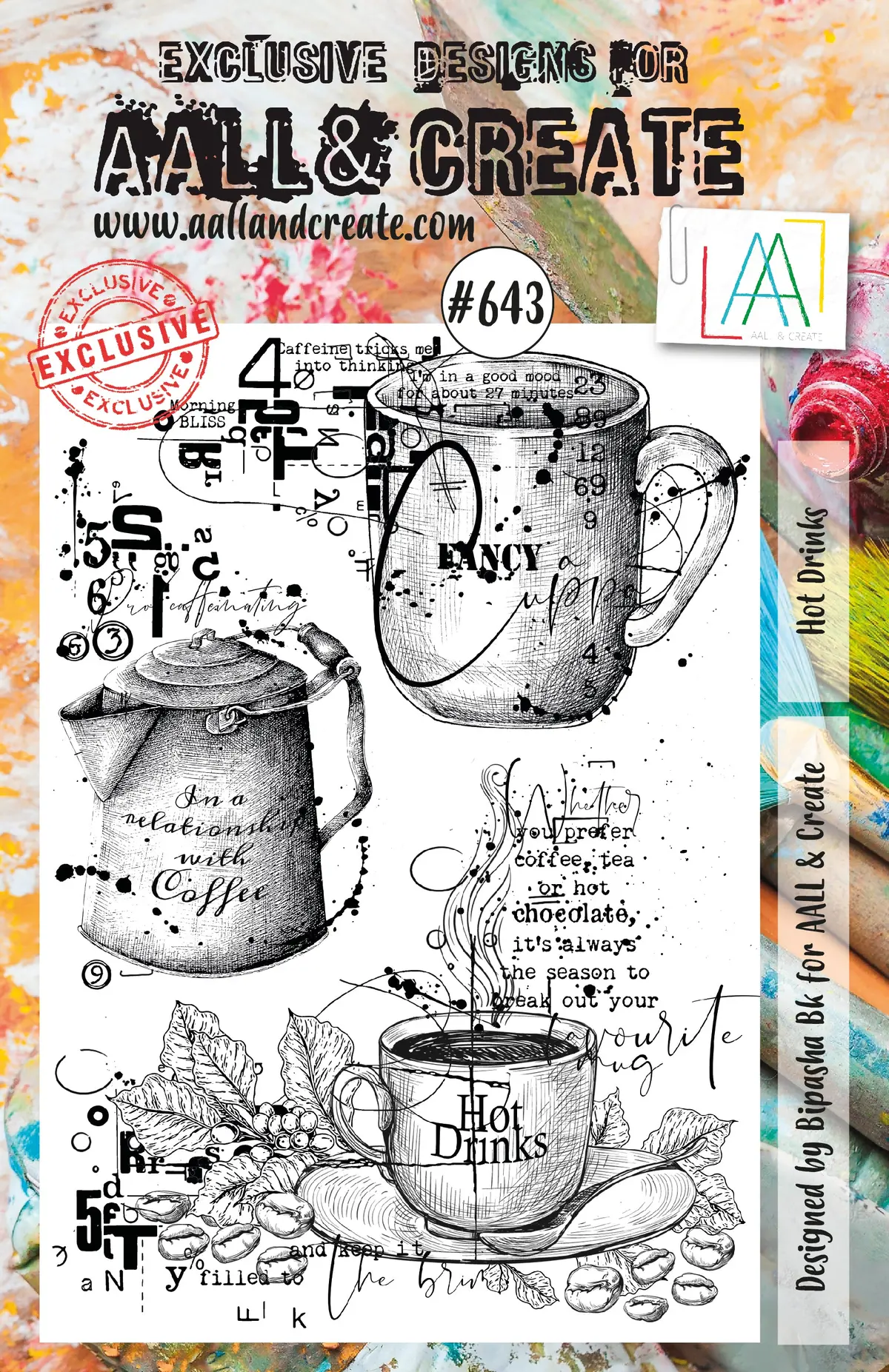 Aall And Create Stamp Set - 643 - Hot Drinks 1