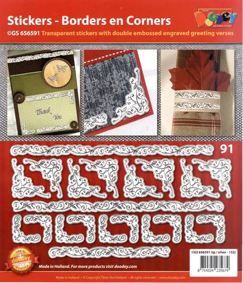 Stickers - Corners/Frames - Gold/Silver 1