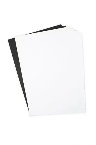 Sizzix Surfacez - Cardstock, 8 1/4" X 11 3/4", Black/Ivory/White, 60 Sheets 1