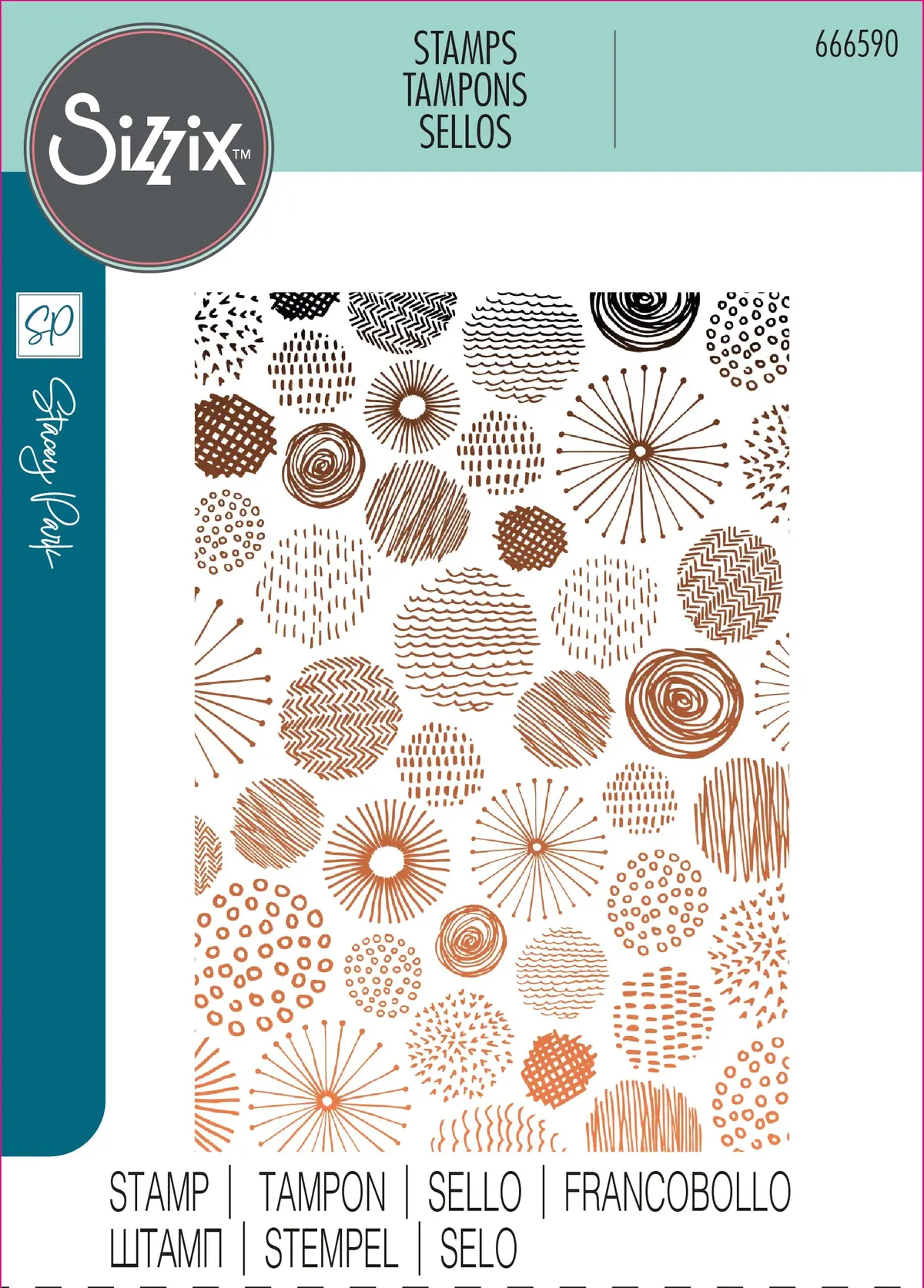 Sizzix Clear Stamp Set Cosmopolitan, Ecliptic By Stacey Park 1