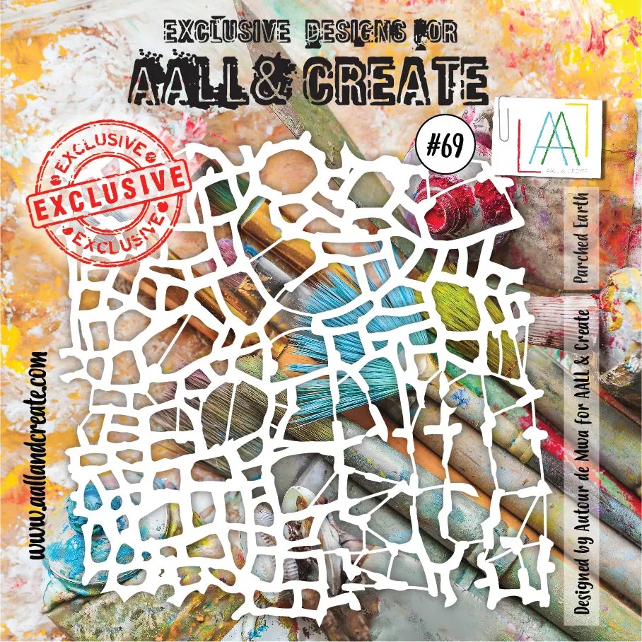 Aall And Create Stencil - 069 - Parched Earth 1